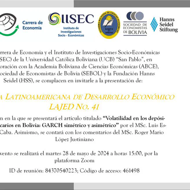 Comment on ‘Volatility in Bank Deposits in Bolivia: Symmetric and Asymmetric GARCH’