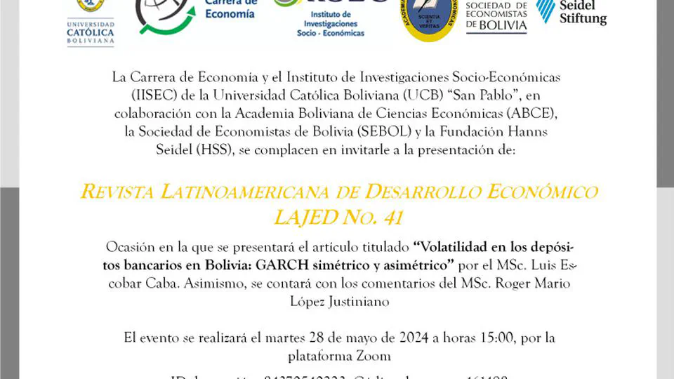 Comentario a 'Volatilidad en los depósitos bancarios en Bolivia: GARCH simétrico y asimétrico'