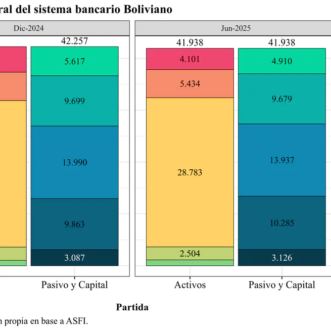 La banca en Bolivia a junio de 2025: ¿comenzando a financiar al TGN?